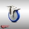 Service Caster 5 Inch 316SS Blue Polyurethane Swivel Top Plate Caster with Total Lock Brake SCC-SS316TTL20S514-PPUB-BLUE - alternate 5